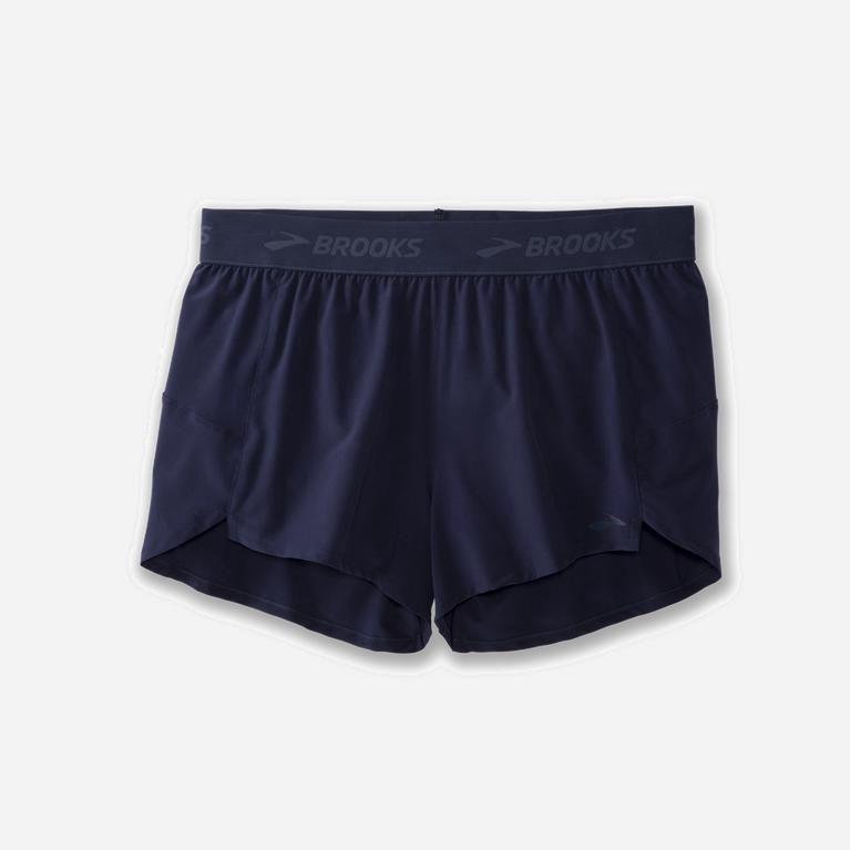 Brooks Chaser 3 Løpeshorts Dame Tilbud - Marineblå - Norge (MGV528946)